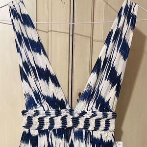 Wide Leg Printed Jumpsuit